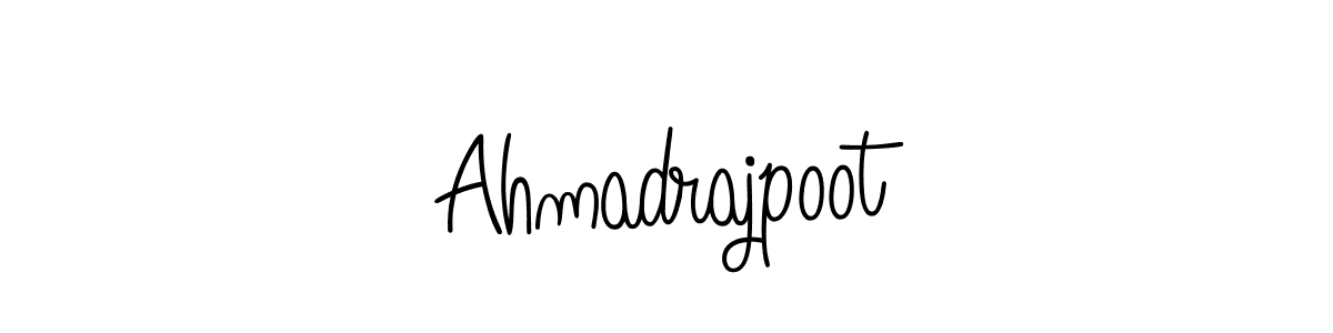 How to make Ahmadrajpoot name signature. Use Angelique-Rose-font-FFP style for creating short signs online. This is the latest handwritten sign. Ahmadrajpoot signature style 5 images and pictures png