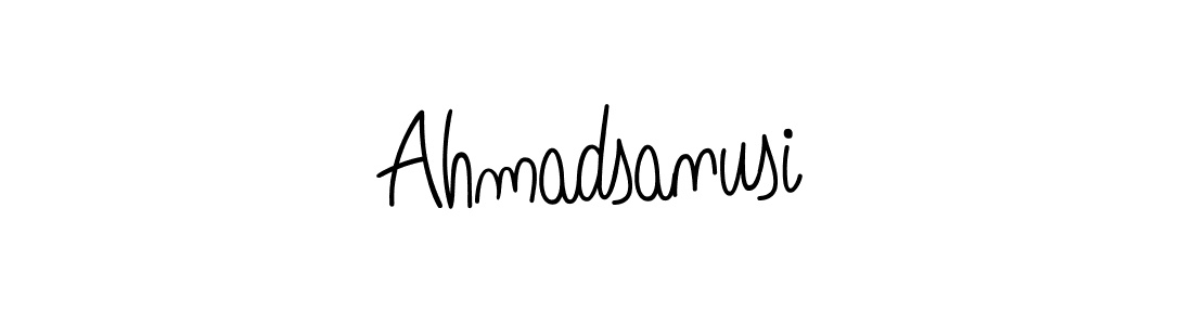 Design your own signature with our free online signature maker. With this signature software, you can create a handwritten (Angelique-Rose-font-FFP) signature for name Ahmadsanusi. Ahmadsanusi signature style 5 images and pictures png