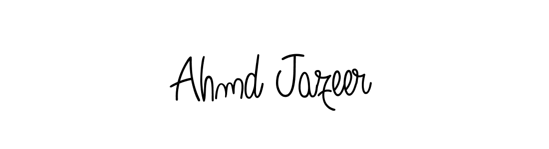 Ahmd Jazeer stylish signature style. Best Handwritten Sign (Angelique-Rose-font-FFP) for my name. Handwritten Signature Collection Ideas for my name Ahmd Jazeer. Ahmd Jazeer signature style 5 images and pictures png