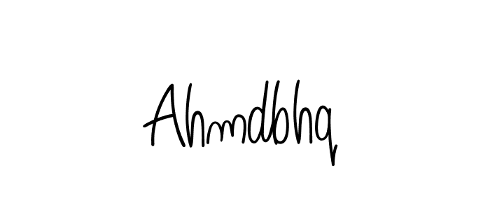 Design your own signature with our free online signature maker. With this signature software, you can create a handwritten (Angelique-Rose-font-FFP) signature for name Ahmdbhq. Ahmdbhq signature style 5 images and pictures png