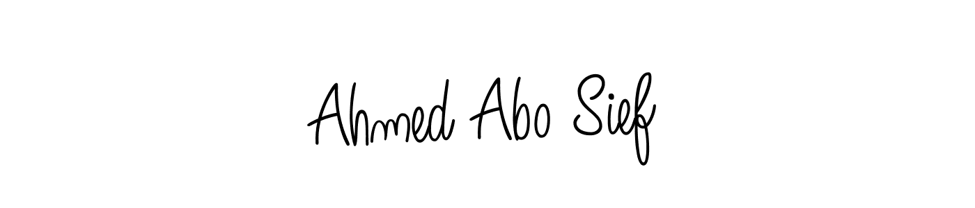 Use a signature maker to create a handwritten signature online. With this signature software, you can design (Angelique-Rose-font-FFP) your own signature for name Ahmed Abo Sief. Ahmed Abo Sief signature style 5 images and pictures png