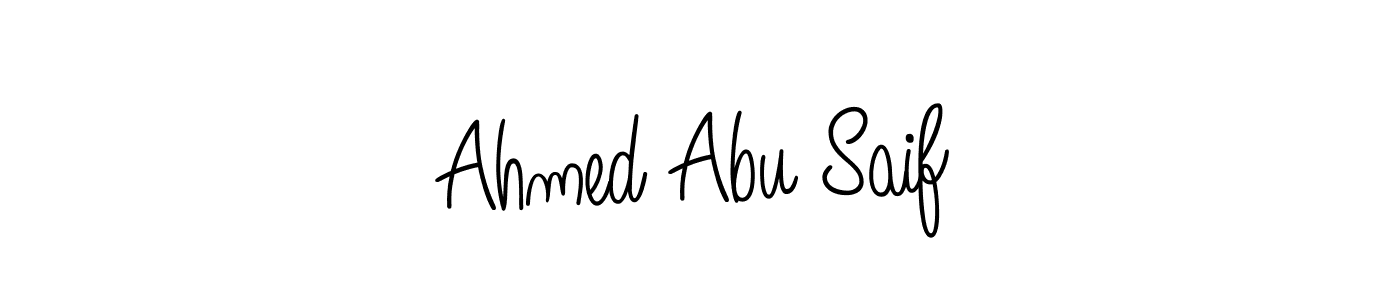 Use a signature maker to create a handwritten signature online. With this signature software, you can design (Angelique-Rose-font-FFP) your own signature for name Ahmed Abu Saif. Ahmed Abu Saif signature style 5 images and pictures png