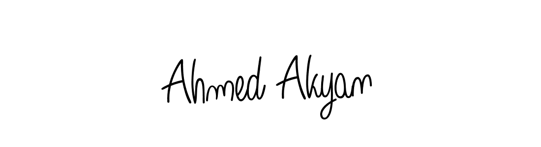 The best way (Angelique-Rose-font-FFP) to make a short signature is to pick only two or three words in your name. The name Ahmed Akyan include a total of six letters. For converting this name. Ahmed Akyan signature style 5 images and pictures png