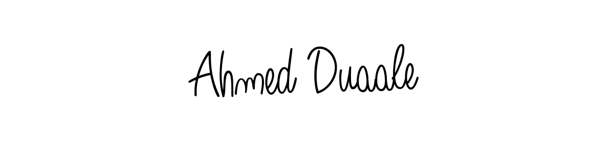 How to Draw Ahmed Duaale signature style? Angelique-Rose-font-FFP is a latest design signature styles for name Ahmed Duaale. Ahmed Duaale signature style 5 images and pictures png