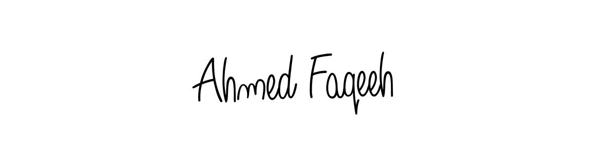 The best way (Angelique-Rose-font-FFP) to make a short signature is to pick only two or three words in your name. The name Ahmed Faqeeh include a total of six letters. For converting this name. Ahmed Faqeeh signature style 5 images and pictures png