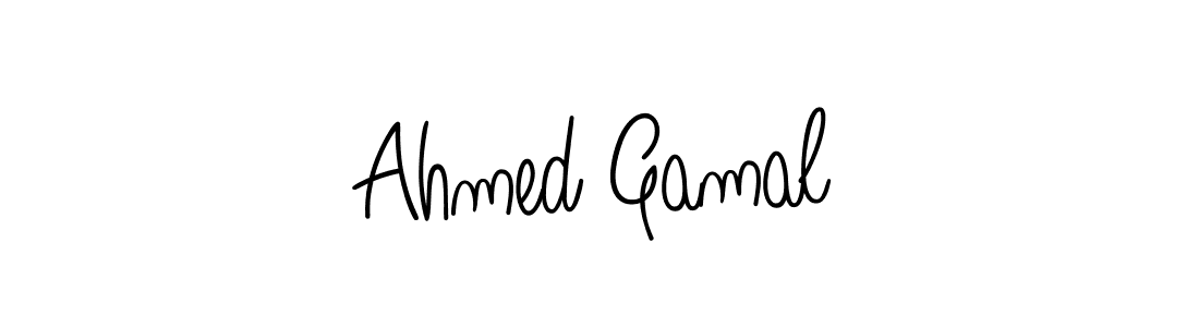 How to Draw Ahmed Gamal signature style? Angelique-Rose-font-FFP is a latest design signature styles for name Ahmed Gamal. Ahmed Gamal signature style 5 images and pictures png