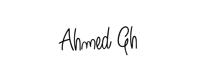 The best way (Angelique-Rose-font-FFP) to make a short signature is to pick only two or three words in your name. The name Ahmed Gh include a total of six letters. For converting this name. Ahmed Gh signature style 5 images and pictures png