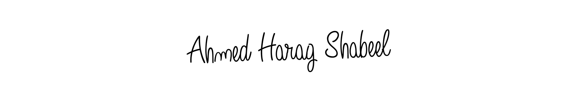 Make a beautiful signature design for name Ahmed Harag Shabeel. With this signature (Angelique-Rose-font-FFP) style, you can create a handwritten signature for free. Ahmed Harag Shabeel signature style 5 images and pictures png