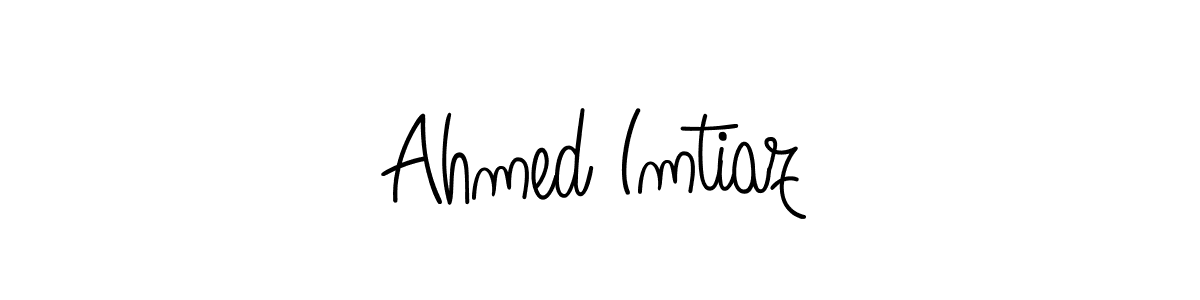 The best way (Angelique-Rose-font-FFP) to make a short signature is to pick only two or three words in your name. The name Ahmed Imtiaz include a total of six letters. For converting this name. Ahmed Imtiaz signature style 5 images and pictures png