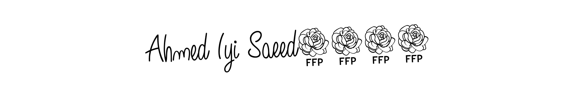How to make Ahmed Iyi Saeed9978 name signature. Use Angelique-Rose-font-FFP style for creating short signs online. This is the latest handwritten sign. Ahmed Iyi Saeed9978 signature style 5 images and pictures png