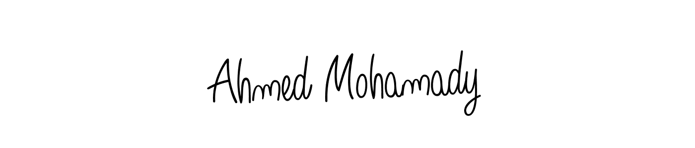 Similarly Angelique-Rose-font-FFP is the best handwritten signature design. Signature creator online .You can use it as an online autograph creator for name Ahmed Mohamady. Ahmed Mohamady signature style 5 images and pictures png
