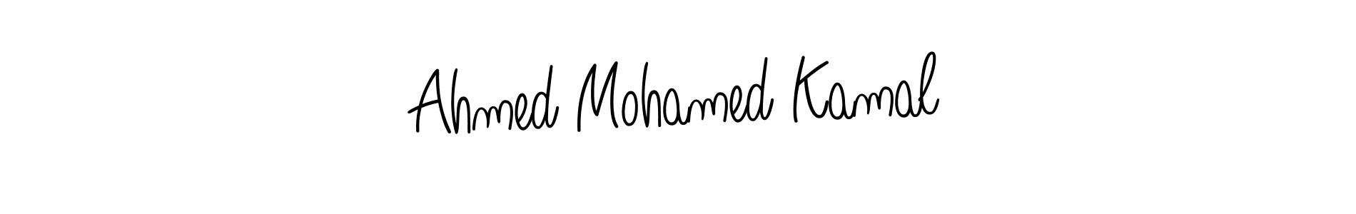 Use a signature maker to create a handwritten signature online. With this signature software, you can design (Angelique-Rose-font-FFP) your own signature for name Ahmed Mohamed Kamal. Ahmed Mohamed Kamal signature style 5 images and pictures png