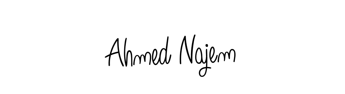 Check out images of Autograph of Ahmed Najem name. Actor Ahmed Najem Signature Style. Angelique-Rose-font-FFP is a professional sign style online. Ahmed Najem signature style 5 images and pictures png
