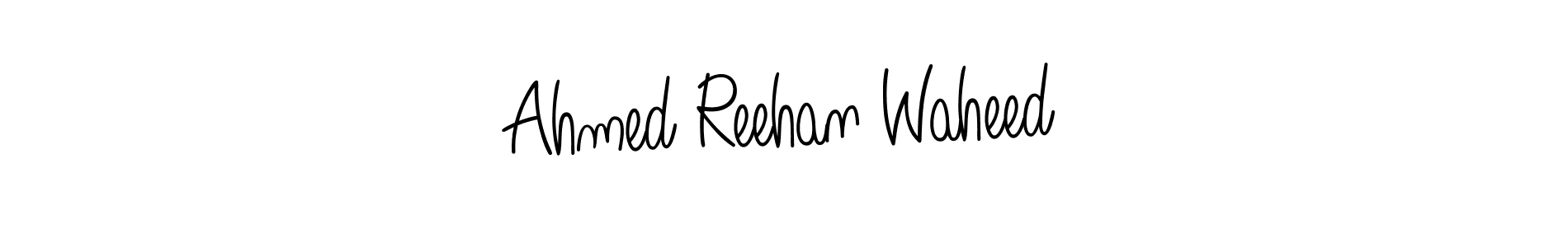 Design your own signature with our free online signature maker. With this signature software, you can create a handwritten (Angelique-Rose-font-FFP) signature for name Ahmed Reehan Waheed. Ahmed Reehan Waheed signature style 5 images and pictures png