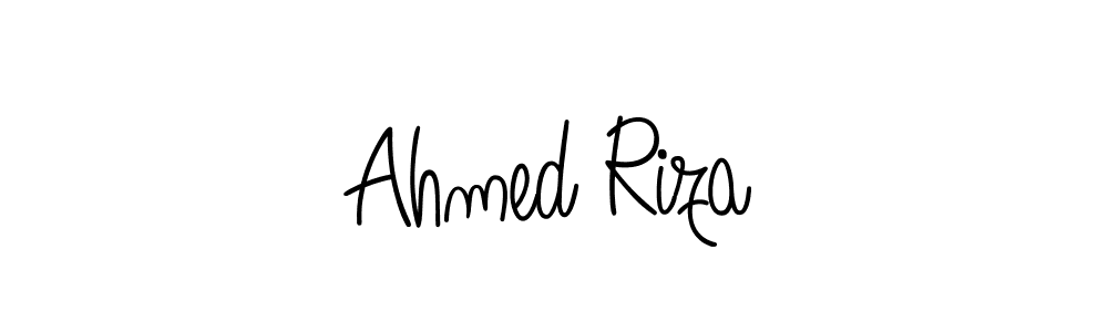Design your own signature with our free online signature maker. With this signature software, you can create a handwritten (Angelique-Rose-font-FFP) signature for name Ahmed Riza. Ahmed Riza signature style 5 images and pictures png