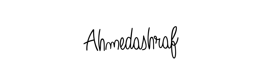 Use a signature maker to create a handwritten signature online. With this signature software, you can design (Angelique-Rose-font-FFP) your own signature for name Ahmedashraf. Ahmedashraf signature style 5 images and pictures png