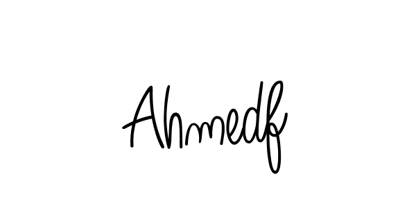 Ahmedf stylish signature style. Best Handwritten Sign (Angelique-Rose-font-FFP) for my name. Handwritten Signature Collection Ideas for my name Ahmedf. Ahmedf signature style 5 images and pictures png