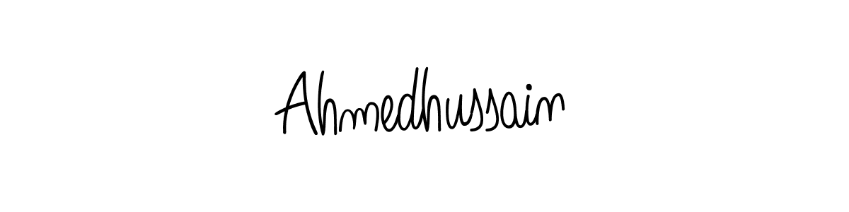 Design your own signature with our free online signature maker. With this signature software, you can create a handwritten (Angelique-Rose-font-FFP) signature for name Ahmedhussain. Ahmedhussain signature style 5 images and pictures png