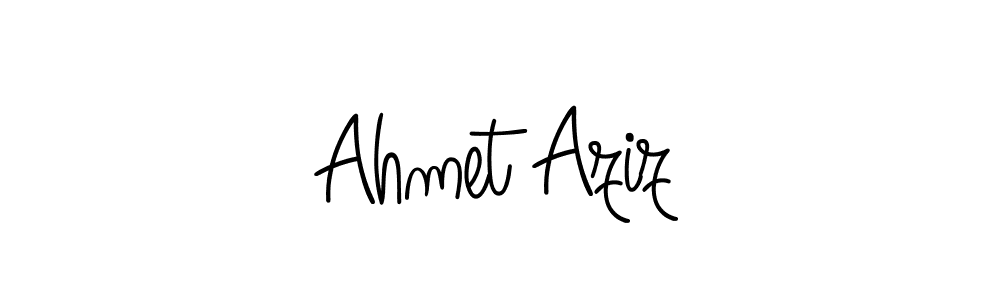 Design your own signature with our free online signature maker. With this signature software, you can create a handwritten (Angelique-Rose-font-FFP) signature for name Ahmet Aziz. Ahmet Aziz signature style 5 images and pictures png