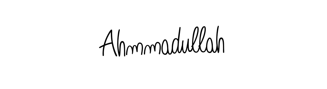 How to make Ahmmadullah name signature. Use Angelique-Rose-font-FFP style for creating short signs online. This is the latest handwritten sign. Ahmmadullah signature style 5 images and pictures png