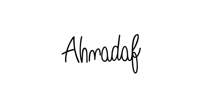 Here are the top 10 professional signature styles for the name Ahnadaf. These are the best autograph styles you can use for your name. Ahnadaf signature style 5 images and pictures png