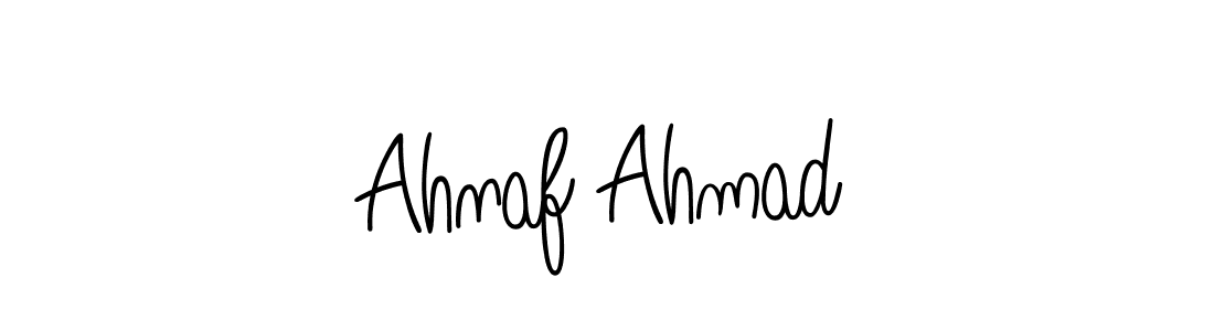 Use a signature maker to create a handwritten signature online. With this signature software, you can design (Angelique-Rose-font-FFP) your own signature for name Ahnaf Ahmad. Ahnaf Ahmad signature style 5 images and pictures png