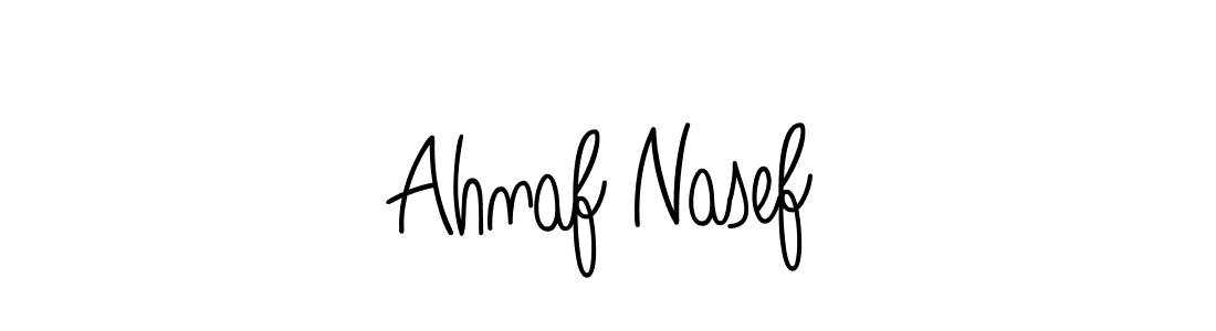 Design your own signature with our free online signature maker. With this signature software, you can create a handwritten (Angelique-Rose-font-FFP) signature for name Ahnaf Nasef. Ahnaf Nasef signature style 5 images and pictures png