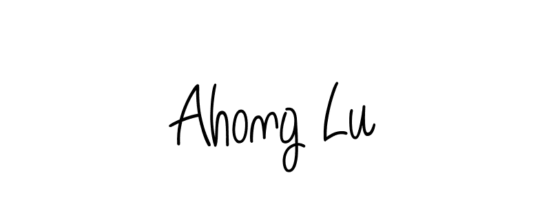 It looks lik you need a new signature style for name Ahong Lu. Design unique handwritten (Angelique-Rose-font-FFP) signature with our free signature maker in just a few clicks. Ahong Lu signature style 5 images and pictures png