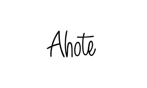 The best way (Angelique-Rose-font-FFP) to make a short signature is to pick only two or three words in your name. The name Ahote include a total of six letters. For converting this name. Ahote signature style 5 images and pictures png