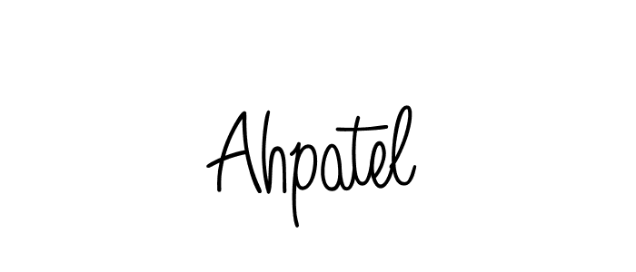 if you are searching for the best signature style for your name Ahpatel. so please give up your signature search. here we have designed multiple signature styles  using Angelique-Rose-font-FFP. Ahpatel signature style 5 images and pictures png