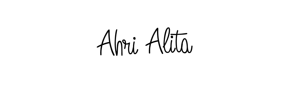 Ahri Alita stylish signature style. Best Handwritten Sign (Angelique-Rose-font-FFP) for my name. Handwritten Signature Collection Ideas for my name Ahri Alita. Ahri Alita signature style 5 images and pictures png