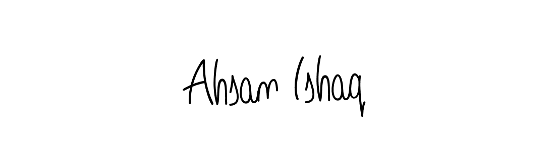 Create a beautiful signature design for name Ahsan Ishaq. With this signature (Angelique-Rose-font-FFP) fonts, you can make a handwritten signature for free. Ahsan Ishaq signature style 5 images and pictures png