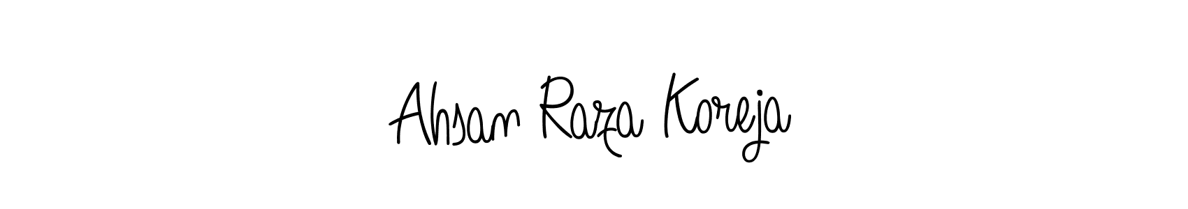 Make a beautiful signature design for name Ahsan Raza Koreja. Use this online signature maker to create a handwritten signature for free. Ahsan Raza Koreja signature style 5 images and pictures png