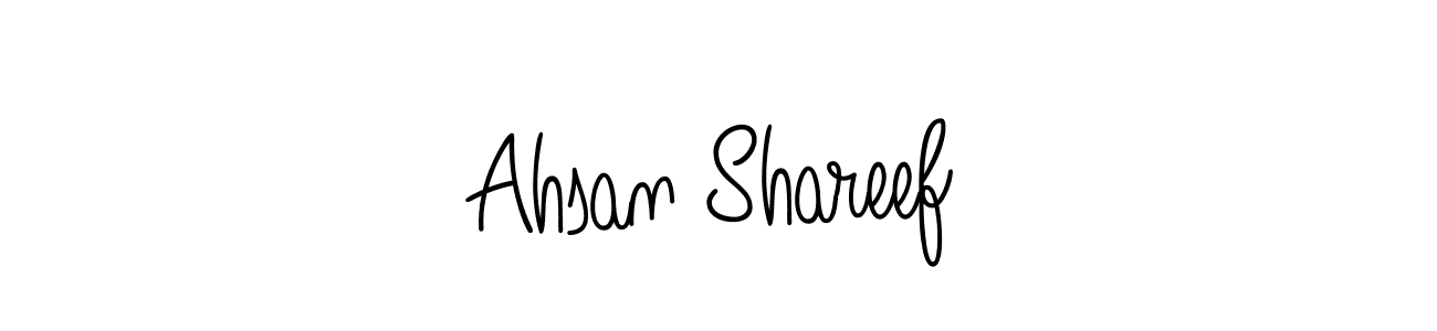 Here are the top 10 professional signature styles for the name Ahsan Shareef. These are the best autograph styles you can use for your name. Ahsan Shareef signature style 5 images and pictures png