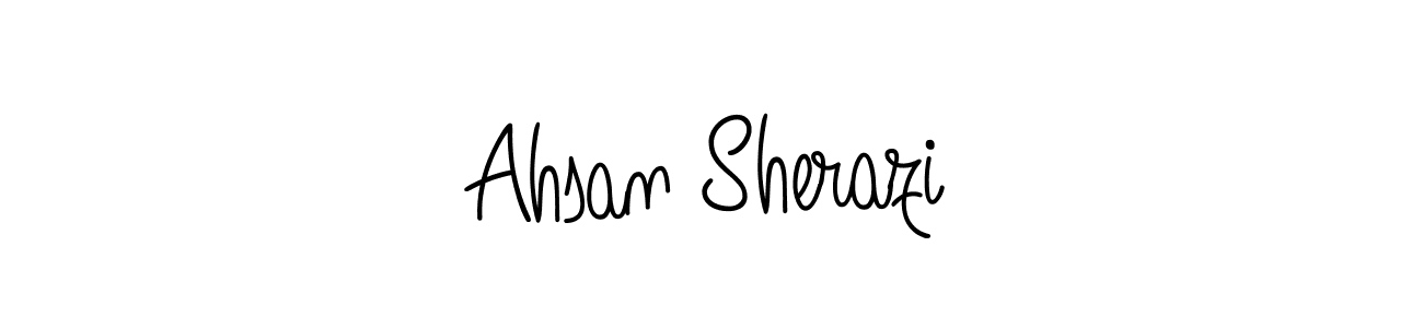 Ahsan Sherazi stylish signature style. Best Handwritten Sign (Angelique-Rose-font-FFP) for my name. Handwritten Signature Collection Ideas for my name Ahsan Sherazi. Ahsan Sherazi signature style 5 images and pictures png
