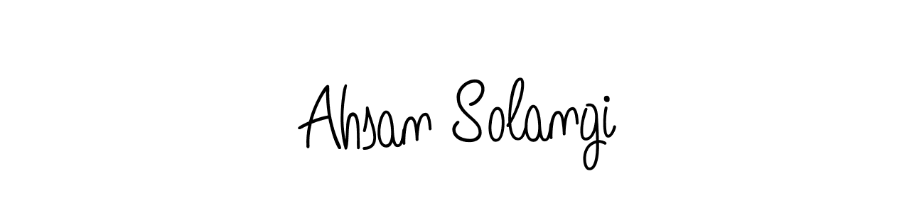 How to Draw Ahsan Solangi signature style? Angelique-Rose-font-FFP is a latest design signature styles for name Ahsan Solangi. Ahsan Solangi signature style 5 images and pictures png