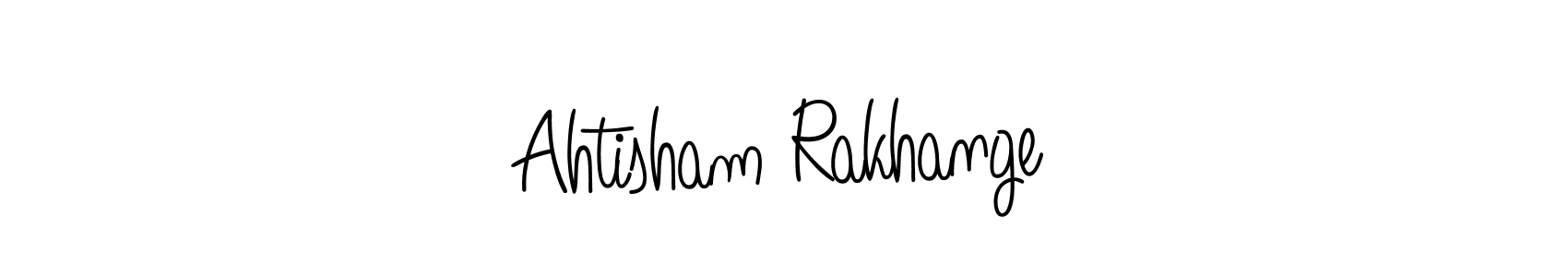 Use a signature maker to create a handwritten signature online. With this signature software, you can design (Angelique-Rose-font-FFP) your own signature for name Ahtisham Rakhange. Ahtisham Rakhange signature style 5 images and pictures png