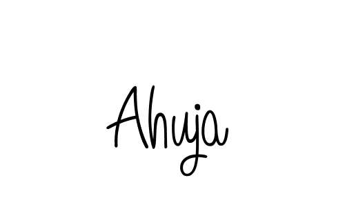 How to Draw Ahuja signature style? Angelique-Rose-font-FFP is a latest design signature styles for name Ahuja. Ahuja signature style 5 images and pictures png