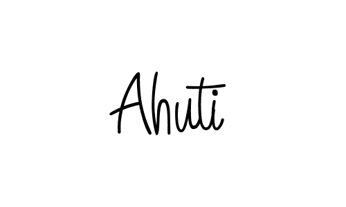 How to make Ahuti name signature. Use Angelique-Rose-font-FFP style for creating short signs online. This is the latest handwritten sign. Ahuti signature style 5 images and pictures png