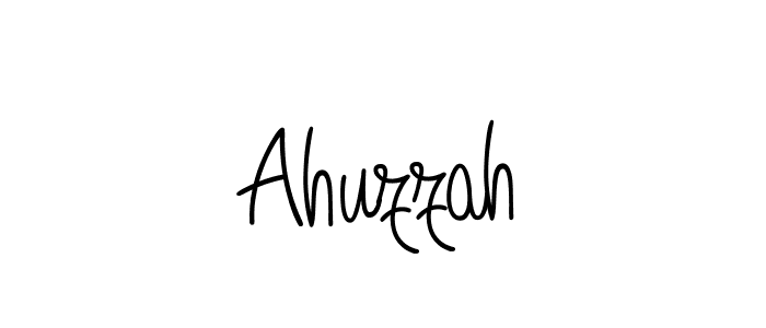 You should practise on your own different ways (Angelique-Rose-font-FFP) to write your name (Ahuzzah) in signature. don't let someone else do it for you. Ahuzzah signature style 5 images and pictures png