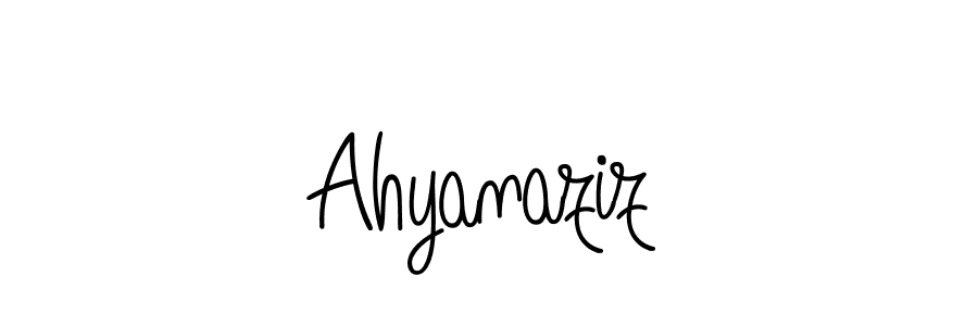 Once you've used our free online signature maker to create your best signature Angelique-Rose-font-FFP style, it's time to enjoy all of the benefits that Ahyanaziz name signing documents. Ahyanaziz signature style 5 images and pictures png