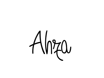 You should practise on your own different ways (Angelique-Rose-font-FFP) to write your name (Ahza) in signature. don't let someone else do it for you. Ahza signature style 5 images and pictures png