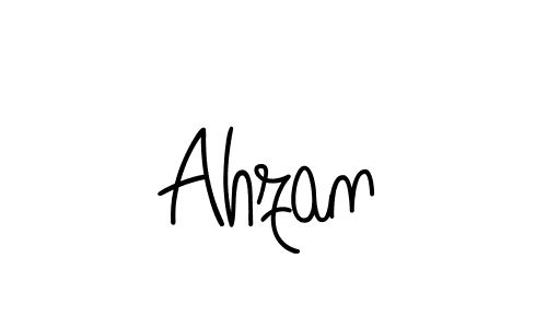 Ahzan stylish signature style. Best Handwritten Sign (Angelique-Rose-font-FFP) for my name. Handwritten Signature Collection Ideas for my name Ahzan. Ahzan signature style 5 images and pictures png