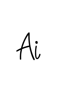 Design your own signature with our free online signature maker. With this signature software, you can create a handwritten (Angelique-Rose-font-FFP) signature for name Ai. Ai signature style 5 images and pictures png