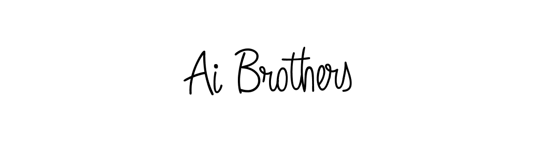Create a beautiful signature design for name Ai Brothers. With this signature (Angelique-Rose-font-FFP) fonts, you can make a handwritten signature for free. Ai Brothers signature style 5 images and pictures png