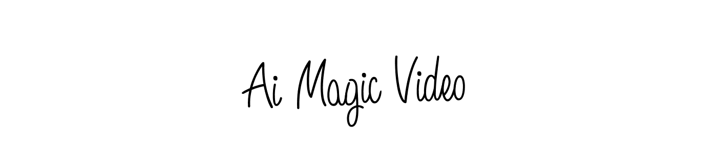 The best way (Angelique-Rose-font-FFP) to make a short signature is to pick only two or three words in your name. The name Ai Magic Video include a total of six letters. For converting this name. Ai Magic Video signature style 5 images and pictures png