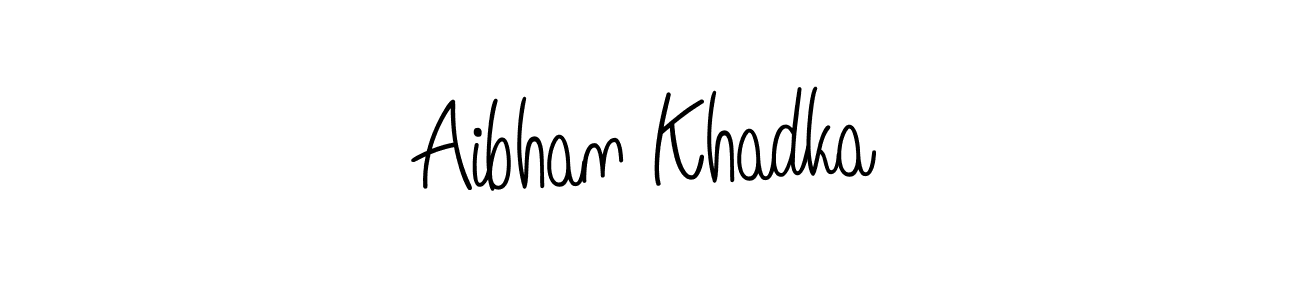 if you are searching for the best signature style for your name Aibhan Khadka. so please give up your signature search. here we have designed multiple signature styles  using Angelique-Rose-font-FFP. Aibhan Khadka signature style 5 images and pictures png