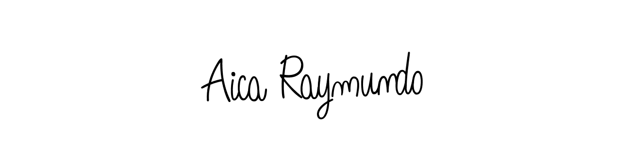 Also we have Aica Raymundo name is the best signature style. Create professional handwritten signature collection using Angelique-Rose-font-FFP autograph style. Aica Raymundo signature style 5 images and pictures png