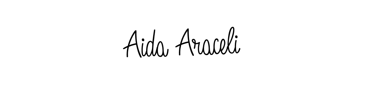 This is the best signature style for the Aida Araceli name. Also you like these signature font (Angelique-Rose-font-FFP). Mix name signature. Aida Araceli signature style 5 images and pictures png