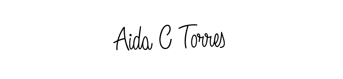Best and Professional Signature Style for Aida C Torres. Angelique-Rose-font-FFP Best Signature Style Collection. Aida C Torres signature style 5 images and pictures png